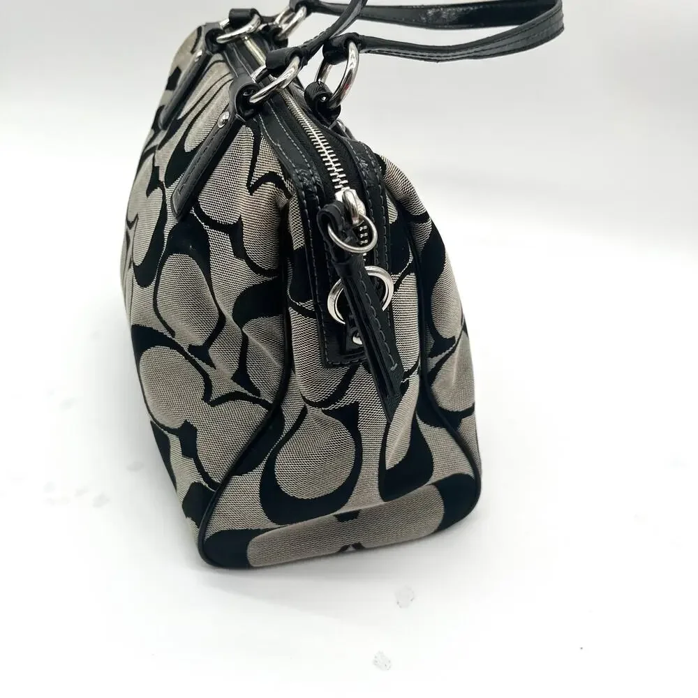 COACH Signature Satchel, Black